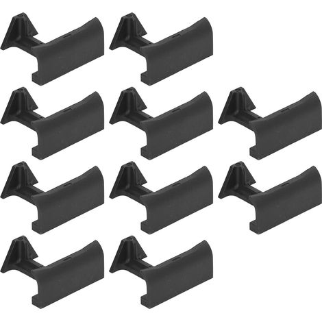 10 attaches PV solaires Pa66 résistantes aux UV pour panneaux de 3,5 cm, fixation extérieure durable pour drainage (1/5)