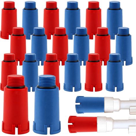 20 Pièces Bouchons de Construction 1/2 Accessoires de Plomberie Bouchons de Pression en Plastique Bouchon Plomberie pour Conduites d'Eau Rénovations Et Installations de Plomberie Durables (1/5)