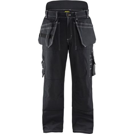 Pantalon artisan multipoches doublé hiver Blaklader 100% coton croisé Noir 56 (1/4)