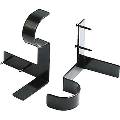 Lot de 2 Support Tringle Rideaux,Réglable Tringle à Rideau,Super capacité de Transport,Supports de Rideau à Accrocher Rapide (1/5)