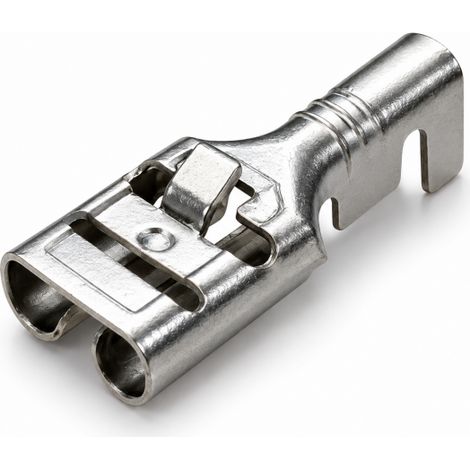 100 Terminali Femmina a Crimpare 6,3 mm Faston per Cavi 1-1,5 mm² SY-XW0116
