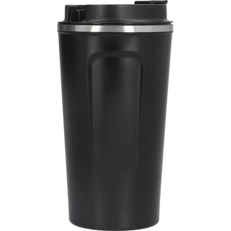 Tasse Isotherme en Acier Inoxydable 510ml, Noir - Parfait pour Voyages en Voiture et Utilisation Nomade