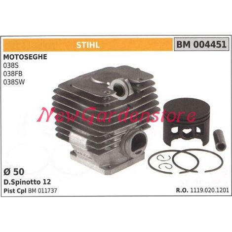 Cilindro pistone segmenti STIHL motore motosega 038 038FB 004451