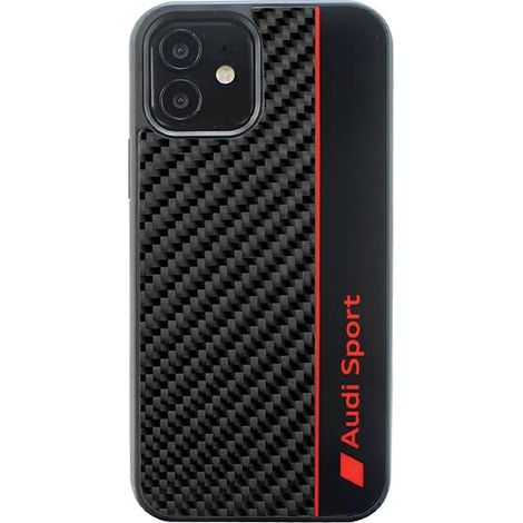 iPhone 11 Audi Carbonfaser-Streifen-Hülle Schwarz (1/5)