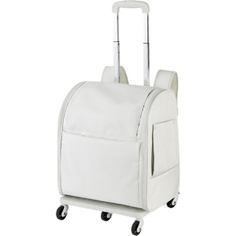 Sac de voyage pour animaux de compagnie, porte-chien Portable multifonctionnel et respirant pour chariot de voyage en plein air gris (1/5)