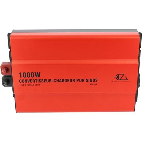 "Wechselrichter-Ladegerät - EZA - Reine Sinuswelle 1000 W - Reine Sinuswelle - Ladegerät 20 A - Automatischer MPS - Fernbedienung LED"