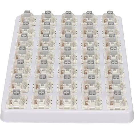 Lot de 35 interrupteurs de clavier 3 broches RGB SMD linéaires, pré-huilés et anti-poussière, pour claviers mécaniques de jeu à ressort unique. (1/5)