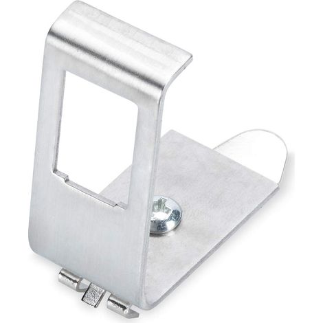 DIGITUS Adattatore per guida DIN Per modulo Keystone - 1 porta - Angolo di 45° - Acciaio inox - Custodia aperta (1/3)