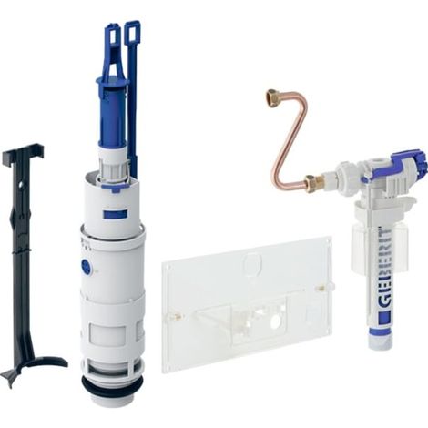 Le Sanitaire – Plaque de commande WC Geberit – Set de conversion pour chasses encastrées 10.800 – Économie d’eau – Compatible avec plaque Twinline (1/5)