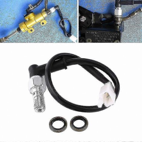 Interrupteur universel de feu stop arrière pour motos à activation par pression hydraulique (1/4)