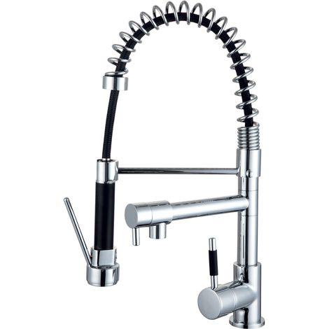 Essebagno Big Pro Spültischmischer mit beweglicher Handbrause Chrom