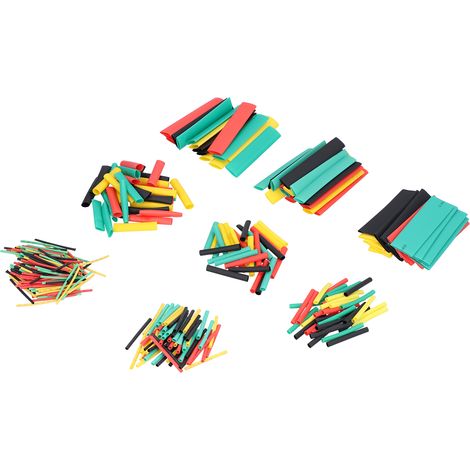 Kit de 328 pièces de gaines thermorétractables isolantes et de connecteurs rétractables avec combinaisons de couleurs. (1/5)