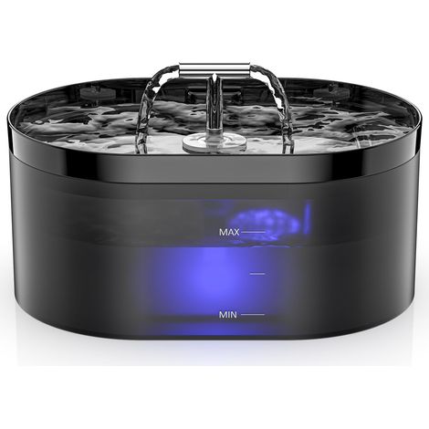 Fontaine à Eau Automatique pour Chat - 2,2L - Distributeur Eau Chat avec LED - Super Silencieuse, Chiens, Plusieurs Animaux de Compagnie (1/5)