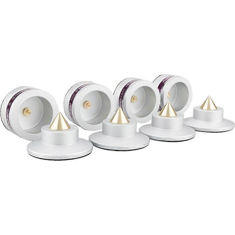 Stück stoßfeste Aluminium-Standfüße mit Spikes für Audiocrust IF03S/IF03B Verstärker, Lautsprecher und Subwoofer