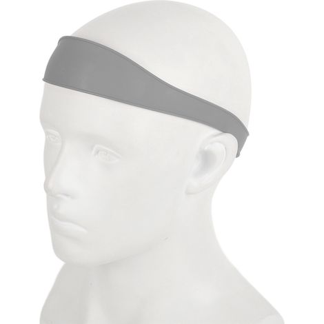 Guide de coupe de cheveux en silicone flexible, forme ergonomique pour nuque, parfait pour coiffures maison DIY, couleur gris clair (1/5)