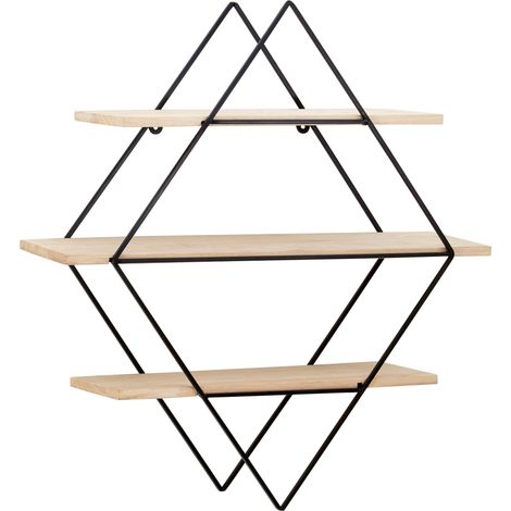 Premier Housewares Brixton 3 Tier Rhombus Shelves (1/5)