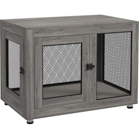 Cage pour chien avec coussin et etagere 94x60x71,5 cm (1/5)