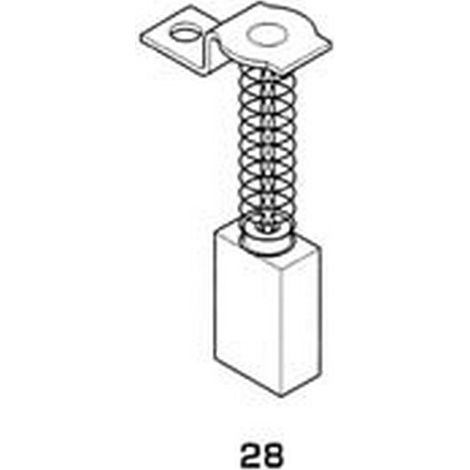 8PZ SPAZZOLE CARBONCINO ELETTROUTENSILI MODELLO 28 RUPES 1712 mm7x12x20/22h