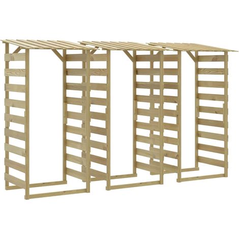 Maison Exclusive - Pergolas avec toits 3 pcs 100x90x200 cm Bois de pin imprégné (1/5)