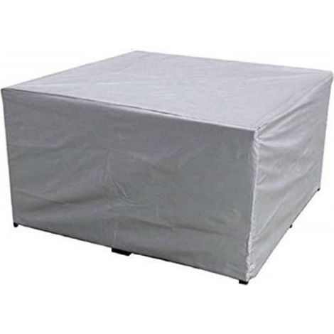 Promotion, Housse Salon de Jardin Oxford Tissu Housse de Protection pour Mobilier Protection contre la pluie et la poussière, Anti-UV (110x110x85cm, argent ) (1/5)