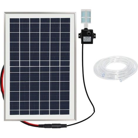 HOXILEELEO - Kit de filtre solaire pour bassin à poissons - Pompe submersible - Filtre biologique pour bassin à poissons (1/4)