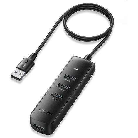 Splitter porta HUB USB-A - 4x USB 3.2 Gen 1 nero (1/5)