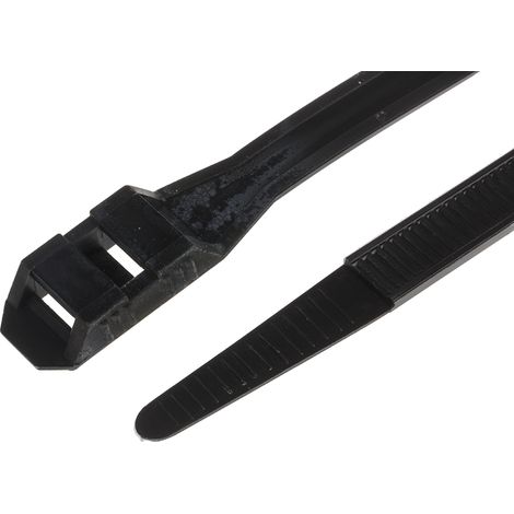 Serre-câble RS PRO Noir en Nylon 66, 235mm x 9 mm ( Prix pour Sachet de 100 ) (1/2)