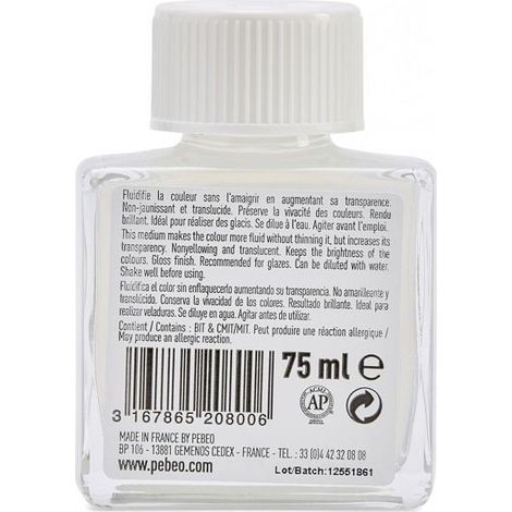 Médium Acrylique - PEBEO - Artist Acrylics - 75 ml - Brillant - Non jaunissant (1/4)