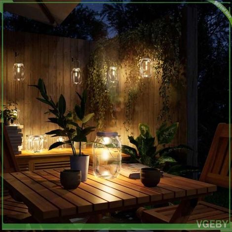 Lampe solaire en verre d'extérieur - FAFEISY - 4008204 - 12 pièces - Blanc chaud - Étanche IP65 (1/5)