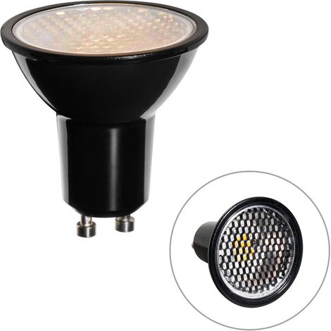 LUEDD Bombilla LED GU10 regulable en 3 pasos 50 mm panal 6W 400LM 3000K