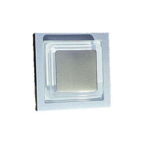 Luminaire encastré mural LED 5W carré alu 80x80mm faisceau multidirectionnel 5D 4000K 190lm 230V IP20 ICELIGHT EBENOID 082013 (1/5)