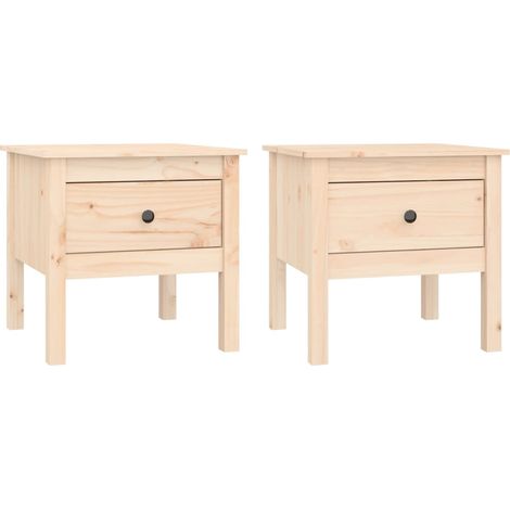 Maison Exclusive - Tavolini 2 pz 50x50x49 cm Legno Massello di Pino (1/5)