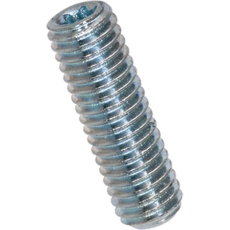 Vis métaux Sans tête Bout plat TORX T10 M5X6 Acier zingué - 10 pièces (1/2)