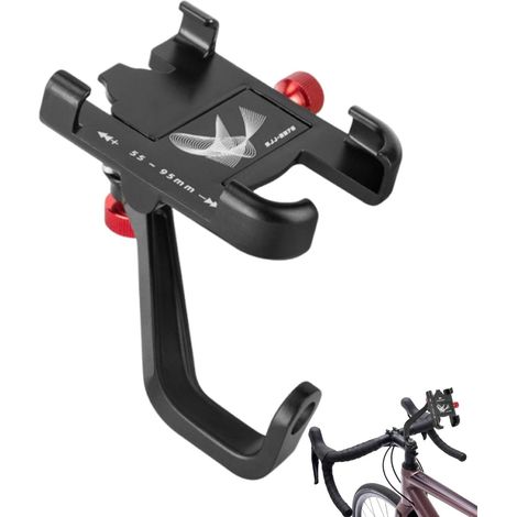 Générique Support pour téléphone de Moto - Support pour Smartphone pour Moto Électrique Tout-Terrain,Support Anti-Dérapage Rotation 360° pour