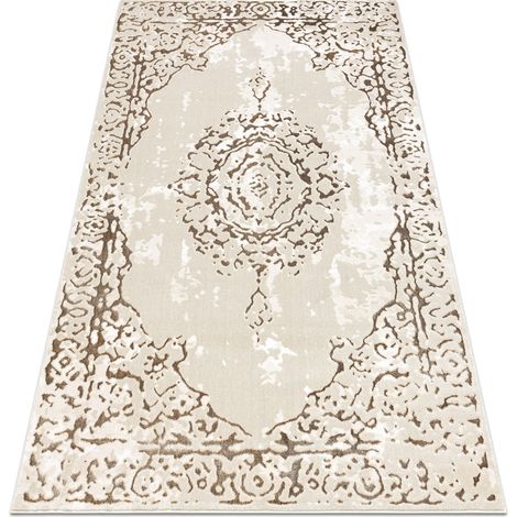 Teppich ALLURE 1961 Ornament, Rahmen - Strukturell, stilvoll, glamourös creme / gold yellow 180x270 cm