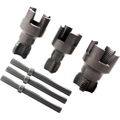 Ouvre-filetage interne pour tuyau d'eau, filetage conique pour accessoires en PVC, outil de filetage de plomberie intégré (1/5)