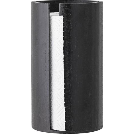 Bloomingville Porte essuie-tout bois noir 14,5x25,5 cm (1/4)