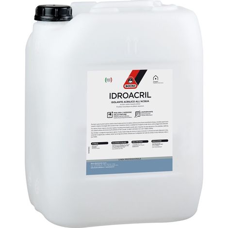 IDROACRIL ISOLANTE ACRILICO ALL'ACQUA lt 0.750