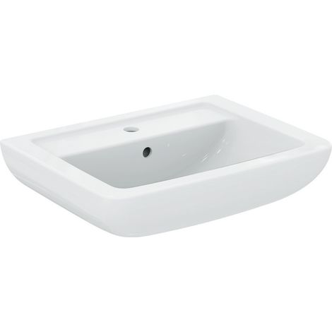 Waschbecken 190 x 600 x 460 mm, Weiß (V302701) (1/4)
