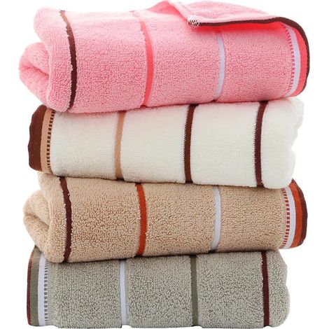 Ensembles de serviettes à main en coton à anneaux 4X, drap de bain de luxe pour la maison, la piscine et la salle de sport.