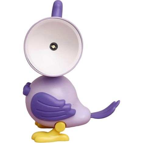 Petit Mignon Bird Table Lampe Dessin animé Parro – étanche éclairage LED – pour Extérieur – Violet (1/5)