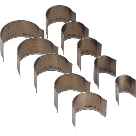 Moule à découper le cuir en 10 pièces, moule pour tête de bracelet de montre, outil de perforation de ceinture en cuir fait main, type à queue ronde (1/5)