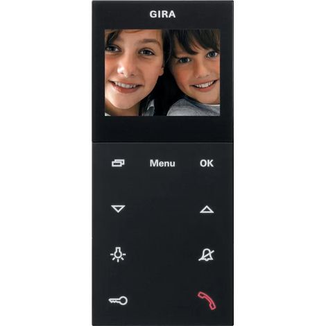 Gira Wohnungsstation Video AP Plus System 55 Schwarz m 1239005 (1/2)