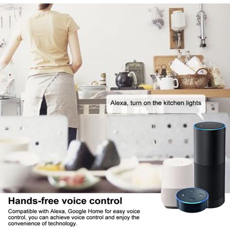 Module interrupteur intelligent Tuya ZigBee – 4 voies – Minuterie – Contrôle distance application – Commande vocale Google Home – Nécessite Gateway