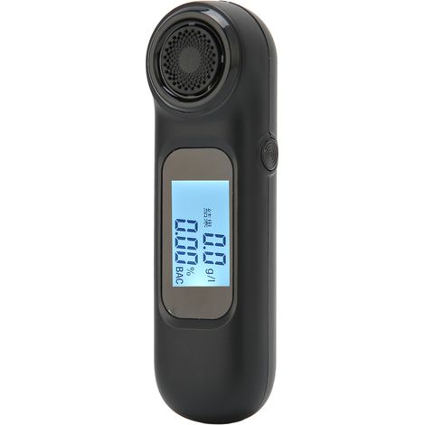 Alcoolomètre portable C7, testeur d'haleine précis avec 3 voyants lumineux, noir (1/5)