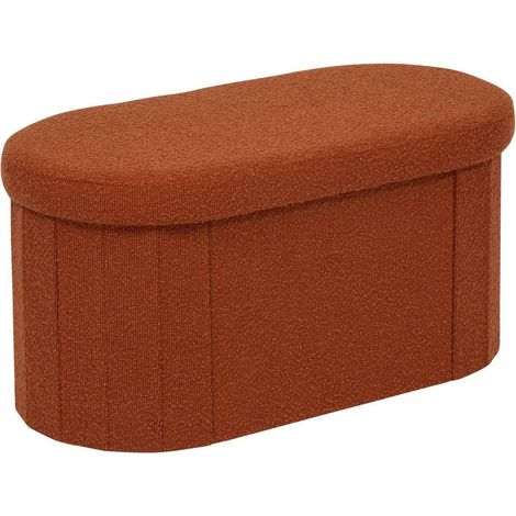 Pouf Coffre Double "Fink" 76cm Ambre (1/5)
