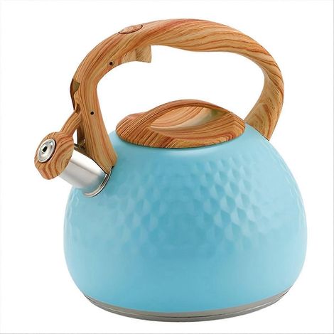 Bouilloire Sifflante 3L avec Couvercle et Poignée, Casserole pour Eau – Faitout Siffleur en Acier, Idéale pour Cuisine et Thé, Modèle C (1/5)