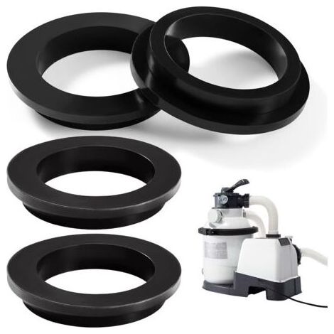4 Pieces 11412 L Shape Pool Pump O-Rings L Shape Pool O-Ring O-Ring for Swimming Pool, Compatible with Intex 26323CA, 26323EH, 26331CA, 26331EH, 26337EH (1/5)
