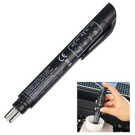 Testeur Liquide de Frein,Testeur Liquide de Frein Voiture,Stylo Testeur Liquide de Frein,Testeur de Liquide de Frein Numérique,5 LED Indicateur Outil de Test de Voiture pour DOT3,DOT4,DOT5 (1/4)