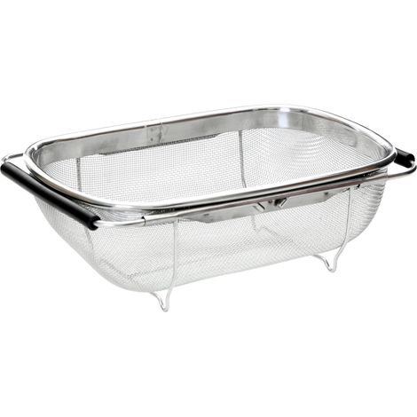 Premier Housewares 0509300 Scolapiatti con manici, Acciaio inossidabile (1/5)